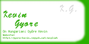 kevin gyore business card